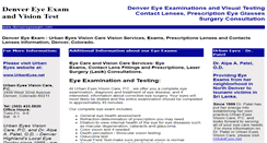 Desktop Screenshot of denvereyeexam.com